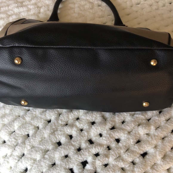 Tignanello Authentic large black/brown‎ pebbled leather satchel. 12 x 9 in. EUC. - Picture 4 of 8